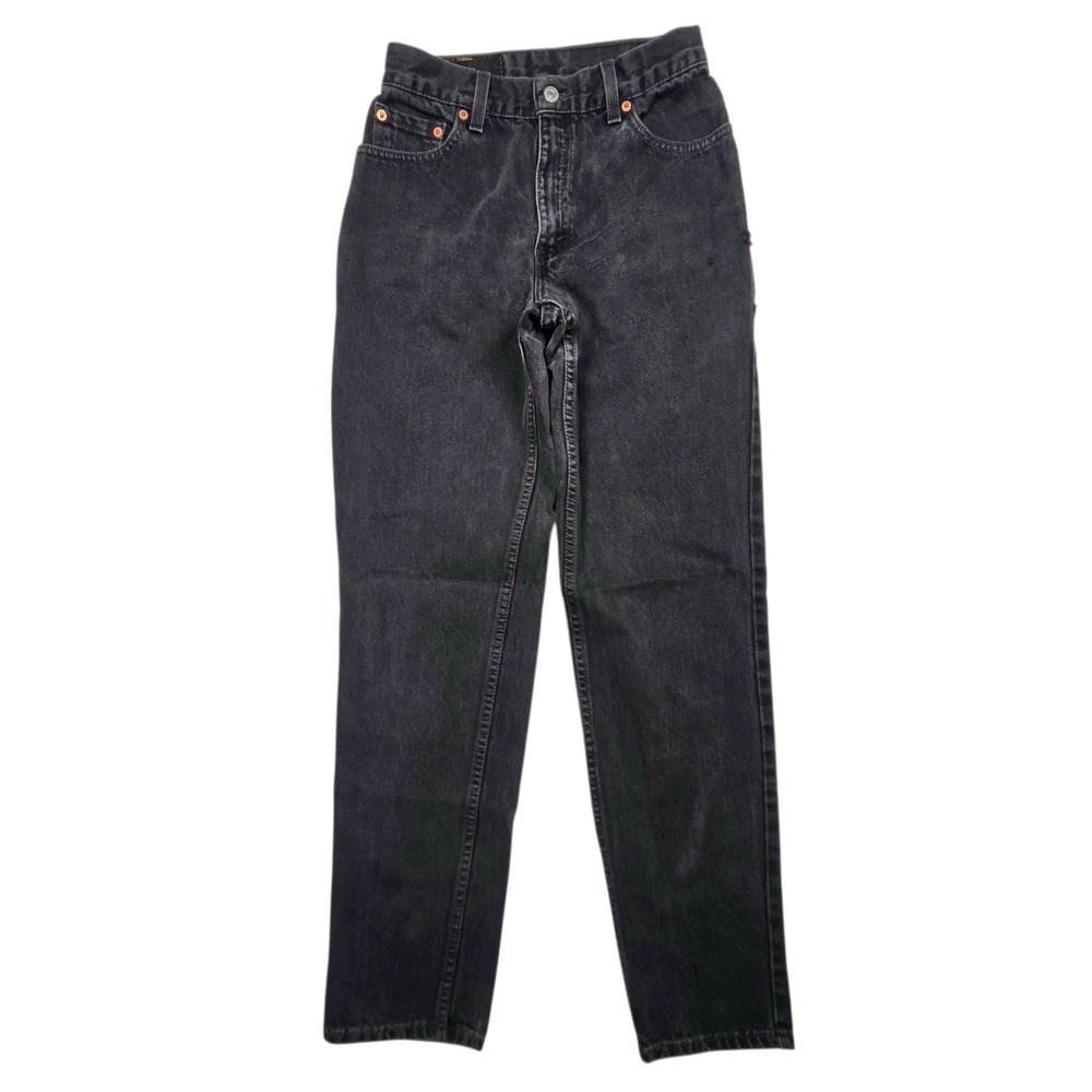 Vtg Levi's 550 Relaxed Fit Jeans Womens 6 Black Tapered Leg Made in USA 90s 1999